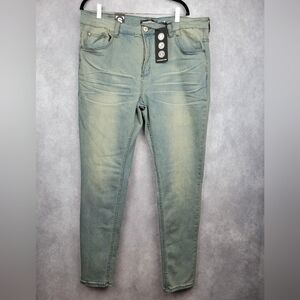 Serenede Fitted Denim Jeans Mens Blue size 40×32